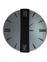 CEART, Orologio specchio Vega fum�-nero �45 cm